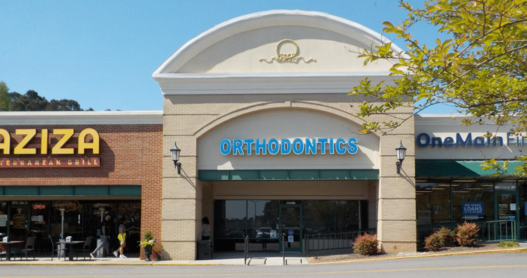 Augusta Orthodontics front entrance in Evans, GA