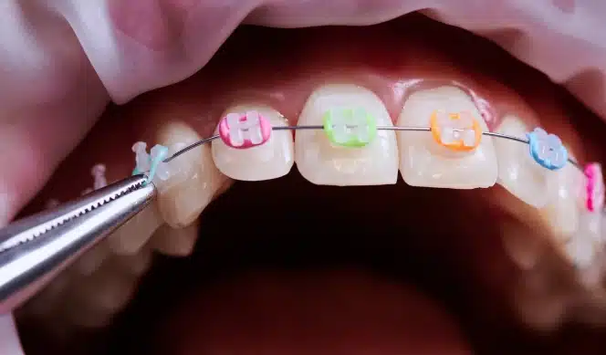 Patient choose their own rubber band colors