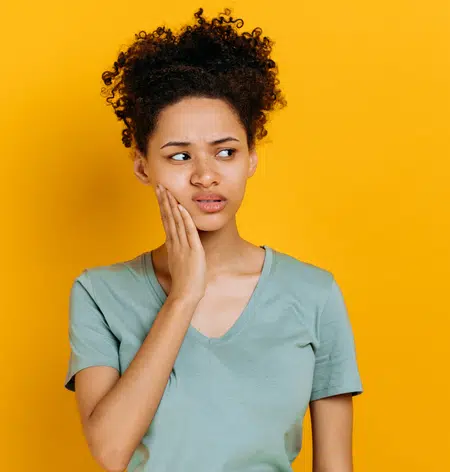 Pain from misaligned teeth