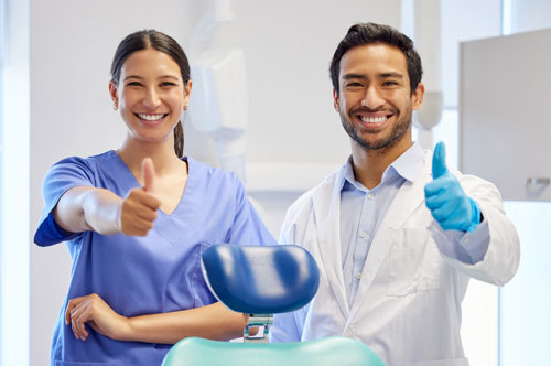 Straight Teeth equals a happy dentist
